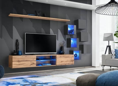 Modern wall furniture living wall luxury wall shelves sideboard TV stand wall cabinet